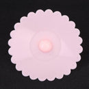 Food Silicone Cup Cover Fruit Heat-resistant Seal Lid Kitchen Tool (Pink) A