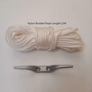 11m/36ft Flag Pole Parts Repair Kit Cleat Truck Pulley Hardware for Courtyard