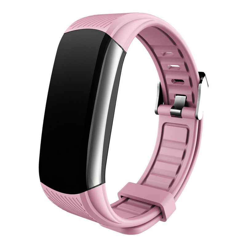 Smart Watch Body Temperature Blood Pressure Heart Rate Monitor Pink