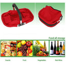 Shopping Basket Folding Portable Shopping Basket Storage Fruit Basket Picni S3V5