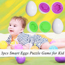 Montessori Learning Education Math Toys 3pcs Smart Eggs Puzzle Game for Kid