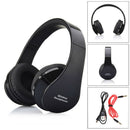 Foldable Wireless Bluetooth Stereo Headset Handsfree Headphones Mic For PC BK