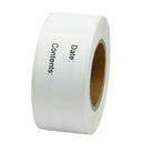 3 Rolls 375pcs Freezer Refrigerator Labels Stickers Paper Self-Adhesive