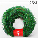 5.5M Pine Needle Rattan Vine Christmas Pendant Decoration Ornaments Xmas-Hang Hn