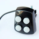 6 LED Bike Police Front Light Warning Siren Cycling Electric Horn Bell