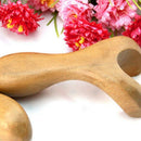 Wood Facial Nose Gua Sha Tool Body Acupoint Massage Hand Roller Spa Massage Q6N2