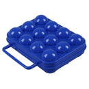 Blue Folding Plastic Eggs Carry Case Box (For 12 eggs) for Picnic Container