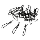 20pcs Fishing Swivels Lures Clip Connector Quick Change Swivels Hook Link