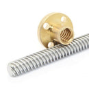 500mm T8 Lead Screw and Brass Nut (Acme Thread, 2mm Pitch, 4 Starts, 8mm Le