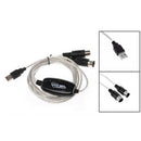 USB IN-OUT MIDI Interface Cable Converter PC to Music Keyboard Adapter Cord ME