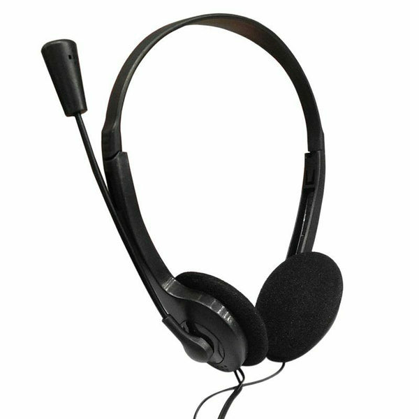 3.5mm Stereo Headset Earphone Headphone with Microphone for Laptop D7I1