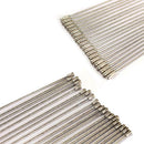50pcs Stainless Steel Wire Keychain Cable Key Ring for Outdoor Hiking