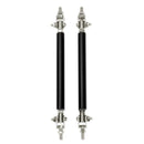 2pcs Adjustable Front Bumper Lip Splitter Strut Rod Tie Support Bars(Black)