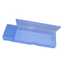 Blue Durable Clear Plastic Pencil Case School Supplies Pen Holder Stationery