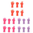 18pcs Rubber Mix Shaped Knitting Needles Point Protectors Cap For Needle OZ