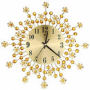 Modern Wall Clock, Luxury Flower Wall Clock Silent Clock for Living Room, B