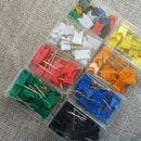 160 Pieces Push Pins Map Flag Push Tacks, Assorted 7 Colors