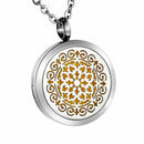 Personalized Engraved Aromatherapy Diffuser Necklace Esstenial Oil Pendant  U6J9