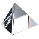2.4" Clear Crystal Glass Pyramid  Pendant Suncatcher Paperweight Gift