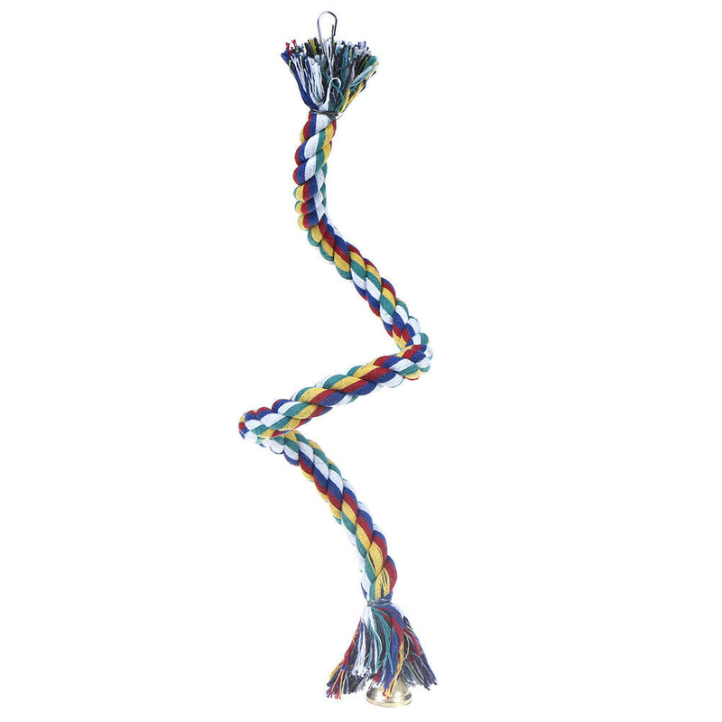 Parrot Rope Braided Toys Pet Parrot Bird Chew Rope Perch Coil Bird Cage Tra C Gw