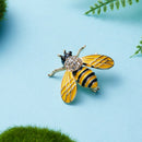 Cute Honeybee Animal Insect Brooches Pin Bee Shape Corsages Scarf Clips JeweX5A4
