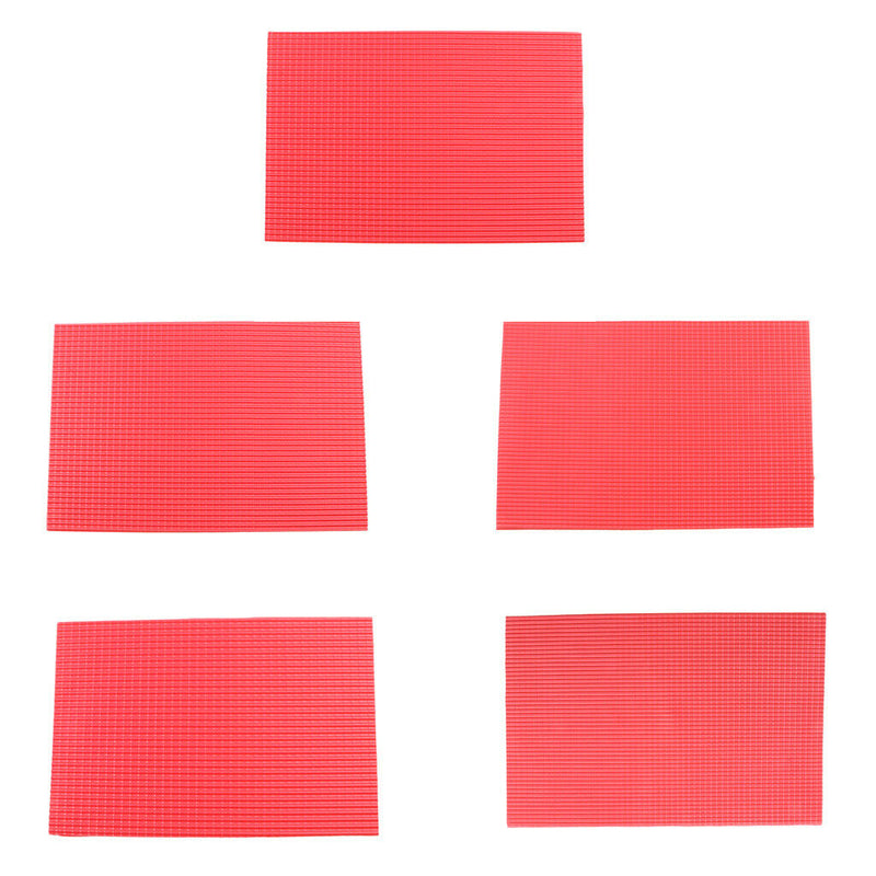 Minature 1:25 Scale Roof Tile Layout DIY Red Pieces Hobbyists Assembly