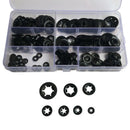 280pcs Tooth Starlock Push On Locking Washers Speed Clips Fasteners Assortm V4O5