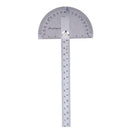 0-180 Degree Angle Ruler Stainless Steel Round Head Rotary Protractor