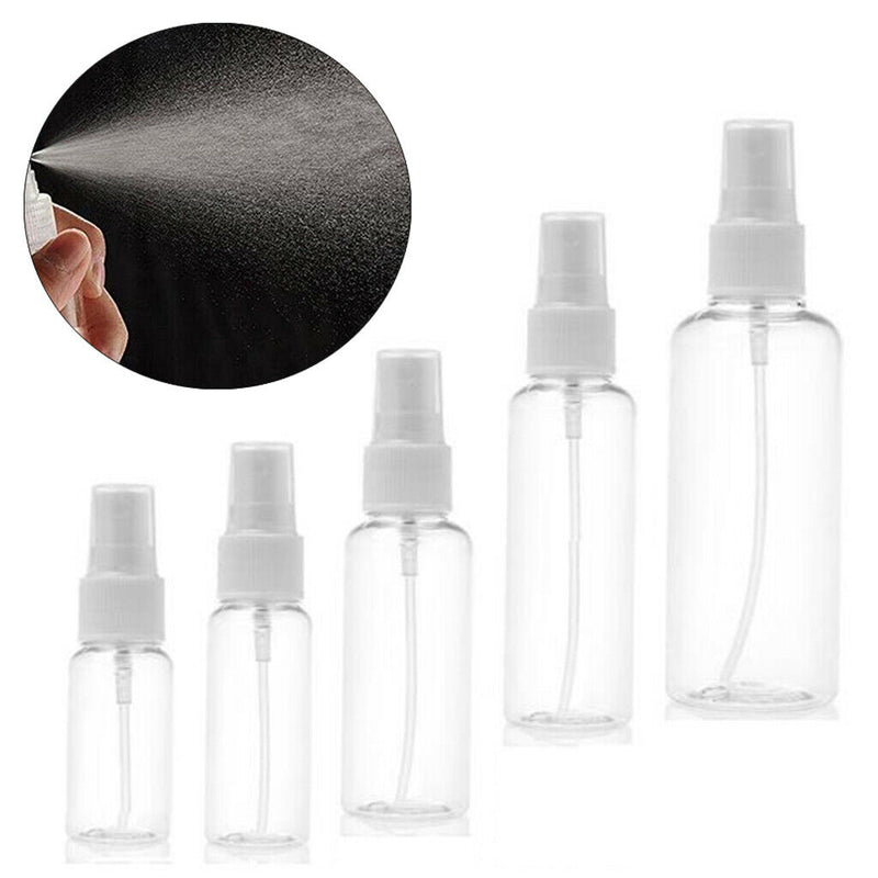 5x Plastic Clear Spray Fine Mist Sprayer Bottles Container for Liquid  10ml