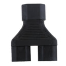 IEC320 C14 Right Angle C13 Male Dual To Female Power Adapter Y Splitter