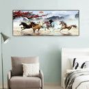 100x50cm Nine Running Horses Diamond Painting Full Round Drill Cross Stitch