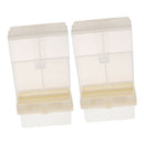 2 Pcs Integrated Automatic Bird Feeder Seed Drinking Water Easy Cleaning, White