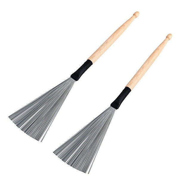 2Pcs Drum Brush Steel Wire Stick for Jazz Drum Stick Musical Accessories