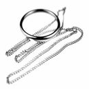 Fancy Magic Ring and Chain Cool Magic Trick Props Metal On Chain T8D5 D3F3 D0N4