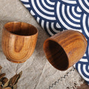 5Pcs 105ml Handmade Mini Wooden Tea Cup Drinking Cup Primitive for Beer