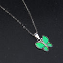 Lady Sensitive Thermo Mood Color Change Butterfly Pendant Necklace Bridal Charm