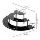 3 Tier Acrylic Display Stand for Cupcake, Action Figures, Perfume, Spice Jar