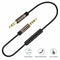 3.5mm Jack Audio Cable 1.2m Stereo Aux Plug Cables With Microphone Handsfre L4Q4