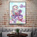 5D DIY Special Shaped Diamond Painting Girl Cross Stitch Mosaic Craft Kits