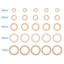 50 wooden ring 30mm 40mm 55mm 65mm 70mm natural wood rings loop Handicrafts