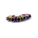 5Pieces Cars Motorcycle Bikes Tire Valve Caps Tire Stem Valve Caps Rainbow Color