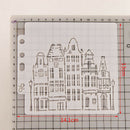 S87 Flower Spray Mold DIY Scrapbooking Stencil Cake Coffee Decorating Craft T JR