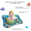 Inflatable Water Play Mat Infant Fun Tummy Time Kids Baby Activity Center E9J2
