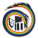 11Pcs/Set Resistance Bands 10-30LB Workout Exercise Yoga Fitness Tubes Bands