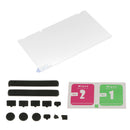 Silicone Dust Plug Set Kit&Tempered Glass Screen Film Protector for Nintendo