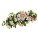 Artificial Silk Rose Flower Garland Door Lintel Wreath Home Wedding Venue Decor