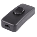 AC 250V 2A Rectangle Black ON OFF Button In Line Cord Switch A3Q6
