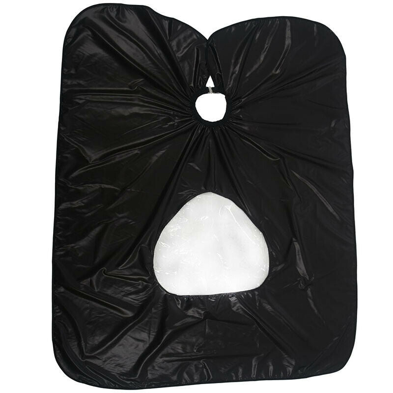 1x Hair Cutting Cape Hairdresser Barber Gown Stylist Apron Phone View Windo Q6E2