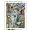 5D Diy Diamond Painting Cross Stitch Christmas snowman 5D Diamond Decor Dia