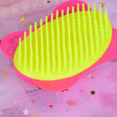 1pc girls rose plastic shampoo washing hair massager comb scalp shower brush BX